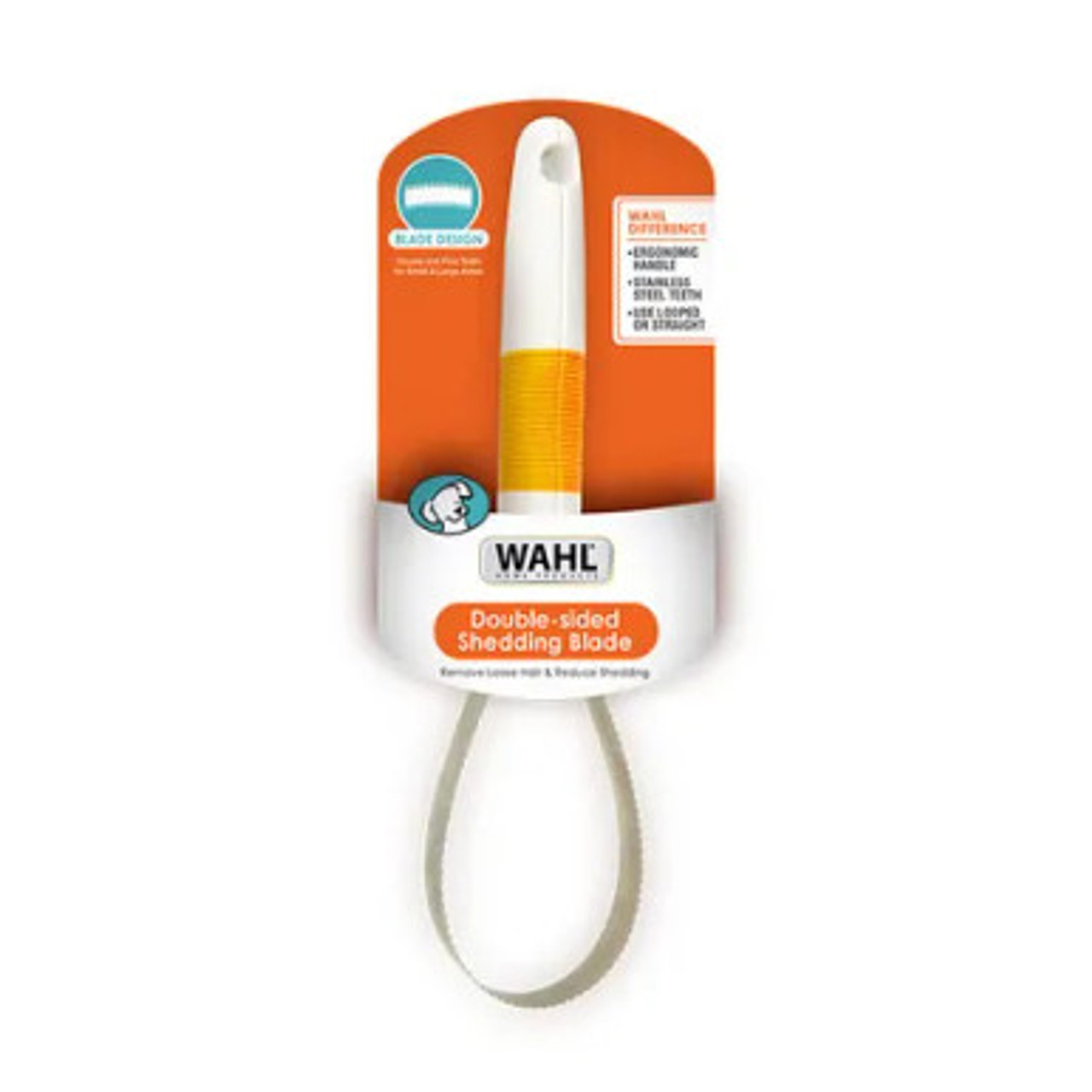 Lame Wahl pour chien qui perd ses poils Orange/Blanc