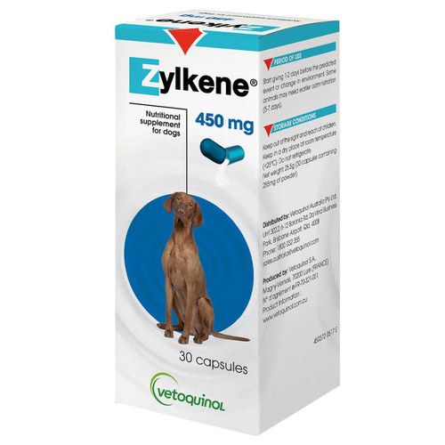 20% Off Zylkene Nutritional Supplement For Dogs 450mg - 30 Capsules at Atlantic Pet Products