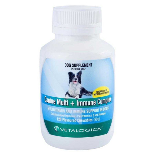 20% korting op Vetalogica Canine Multi & Immuuncomplex voor honden - 120 kauwtabletten bij Atlantic Pet Products