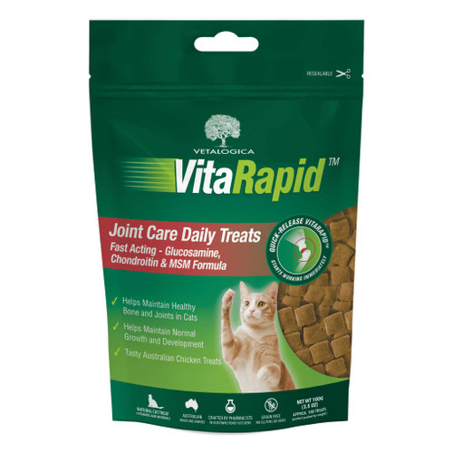 20% korting op Vetalogica VitaRapid Gewrichtsverzorging Dagelijkse Behandelingen Voor Katten - 100g (3.5oz) bij Atlantic Pet Products