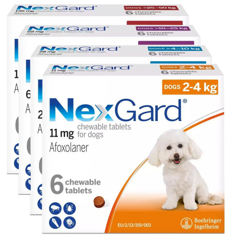 NexGard Pulgas y Garrapatas Masticables para Perros