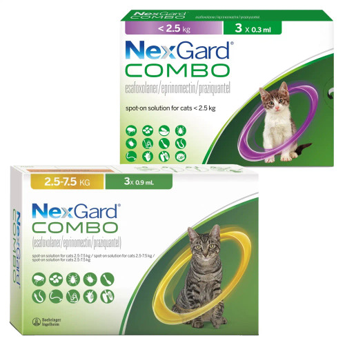 20% de descuento en NexGard Combo Spot-On Solution para gatos en Atlantic Pet Products