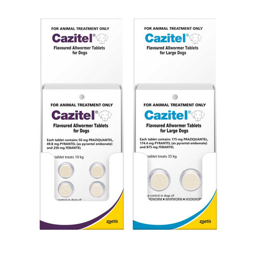 20% Off Cazitel Flavoured Allwormer Tablets for Dogs at Atlantic Pet Products