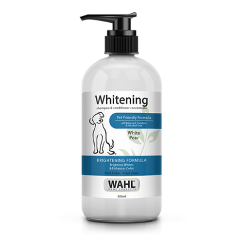 20% de réduction sur le shampooing concentré Wahl Whitening 300ml (10.14 oz) chez Atlantic animalerie en ligne