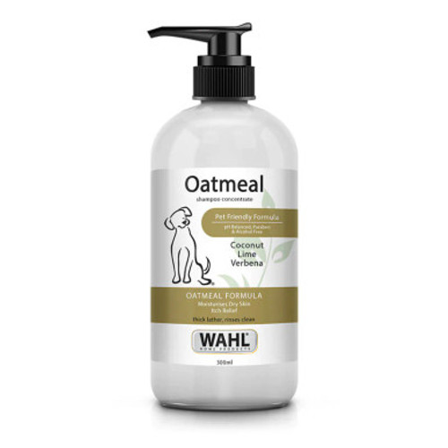 20% de réduction sur le shampooing Wahl à l'avoine 300ml (10.14 oz) chez Atlantic animalerie en ligne