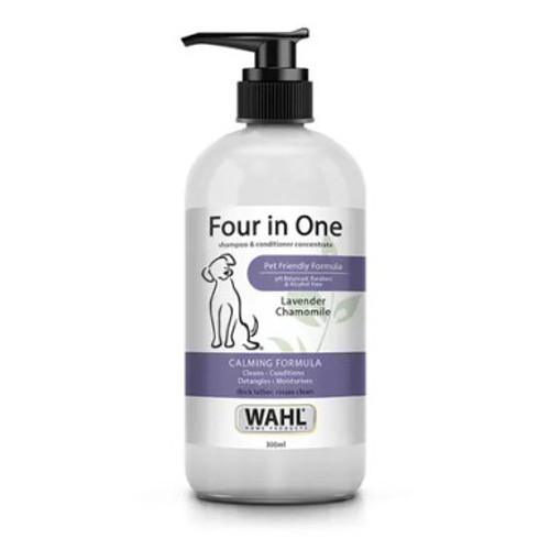 20% de réduction sur le shampooing Wahl 4in1 300ml (10.14 oz) chez Atlantic animalerie en ligne