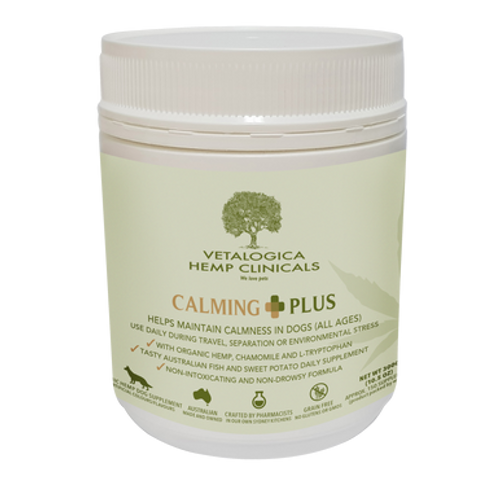 Vetalogica Hemp Clinicals Calming Plus Vitamins for Dogs 300g (10.58 oz)