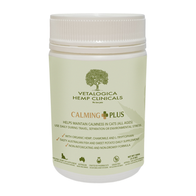 Vetalogica Hemp Clinicals Calming Plus Supplements for Cats 100g (3.52 oz)