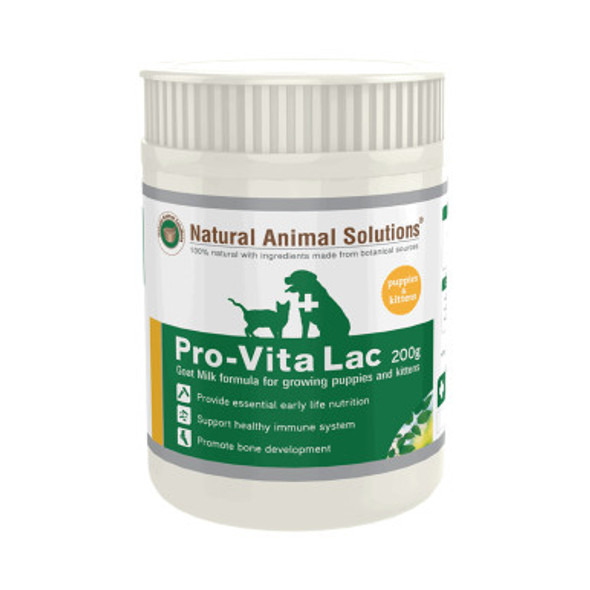 Natural Animal Solutions Pro-Vita Lac Goat Milk Formula For Puppies & Kittens 200g (7.05 oz)