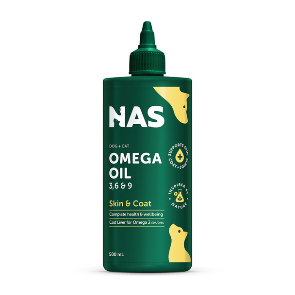 Natural Animal Solutions Omega 3 6 & 9 Oil 500ml (16.9 fl oz)