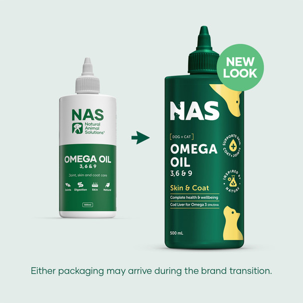Natural Animal Solutions Omega 3 6 & 9 Oil 500ml (16.9 fl oz)
