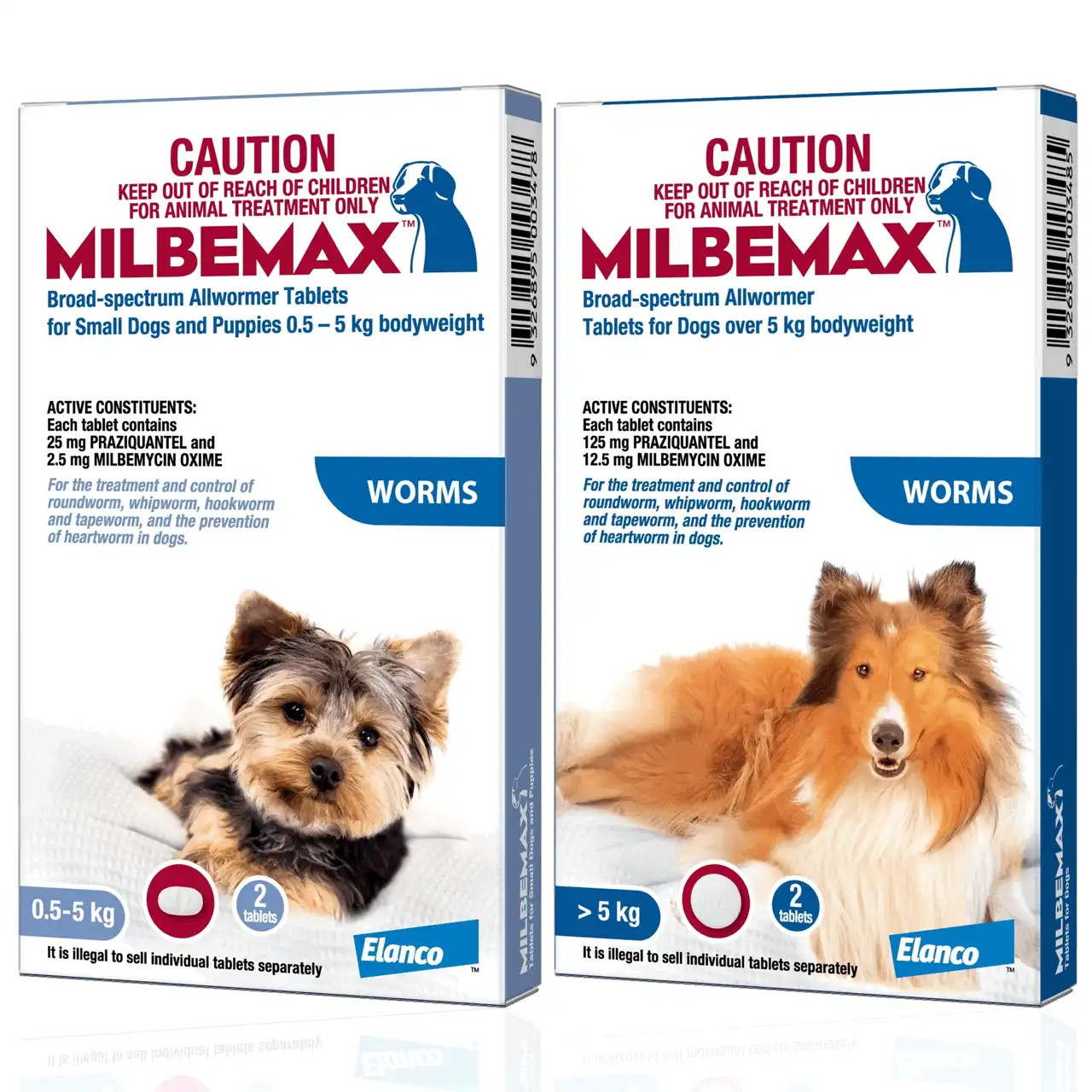 Milbemax, vermifuge pour chiens : protection gastro-intestinale complète  contre les vers. Atlantic animalerie en ligne