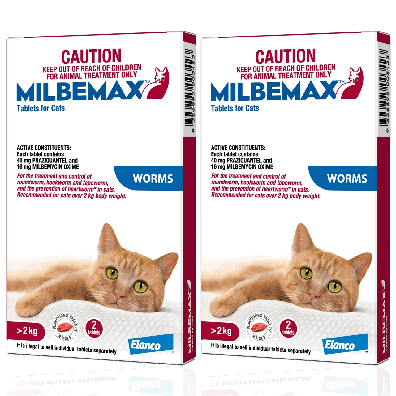 Milbemax Entwurmungstabletten für Katzen