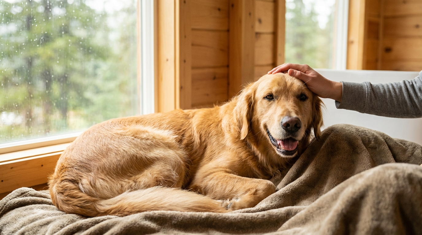 How to Calm an Anxious Dog During Storms and Fireworks