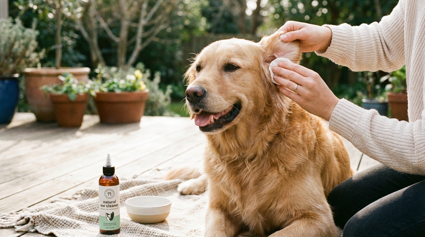 Wie Sie die Ohren Ihres Hundes sicher zu Hause reinigen