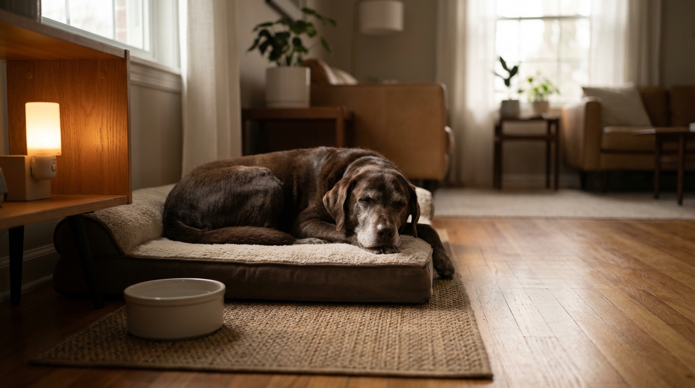 Kognitive Dysfunktion beim Hund (CCD): Anzeichen & häusliche Unterstützung für Seniorhunde