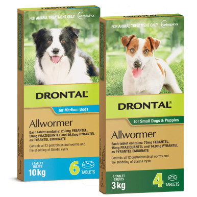 Drontal Allwormer Tabletas para Perros Atlantic Pet Products