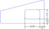 2780 - Sketch -Beech Long 3rd window with 12" x 7.5" vent -   Dims are approximate, actual dims of opening are slightly larger.