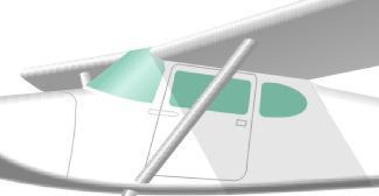 Cessna 170B Windshield & Window Set