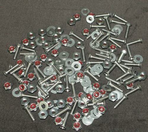 FLAT HEAD - 75pc Windshield SS Screw Kit