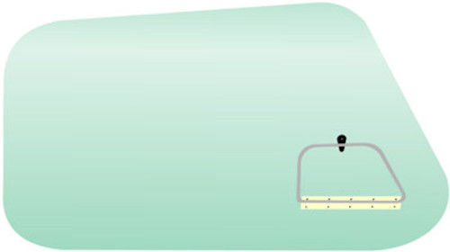 2272 - Piper PA-28 Door window assembly