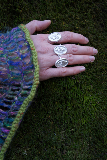 Mushroom Silver Ring