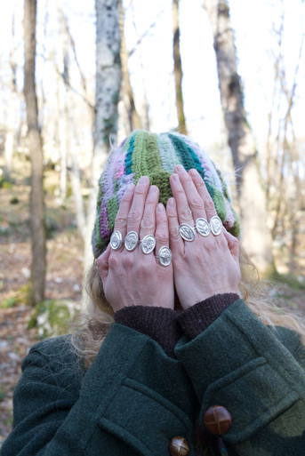 Mushroom Silver Ring