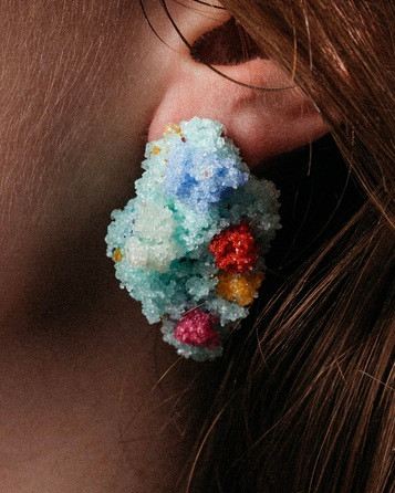 Sugar Earrings Acqua Confetti
