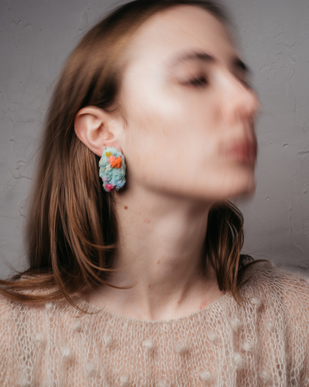 Sugar Earrings Acqua Confetti - Carla Movia