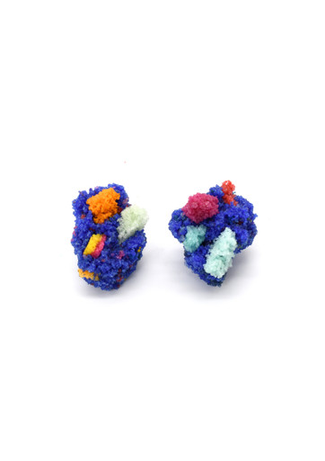 Sugar Earrings Blue Oxide Confetti