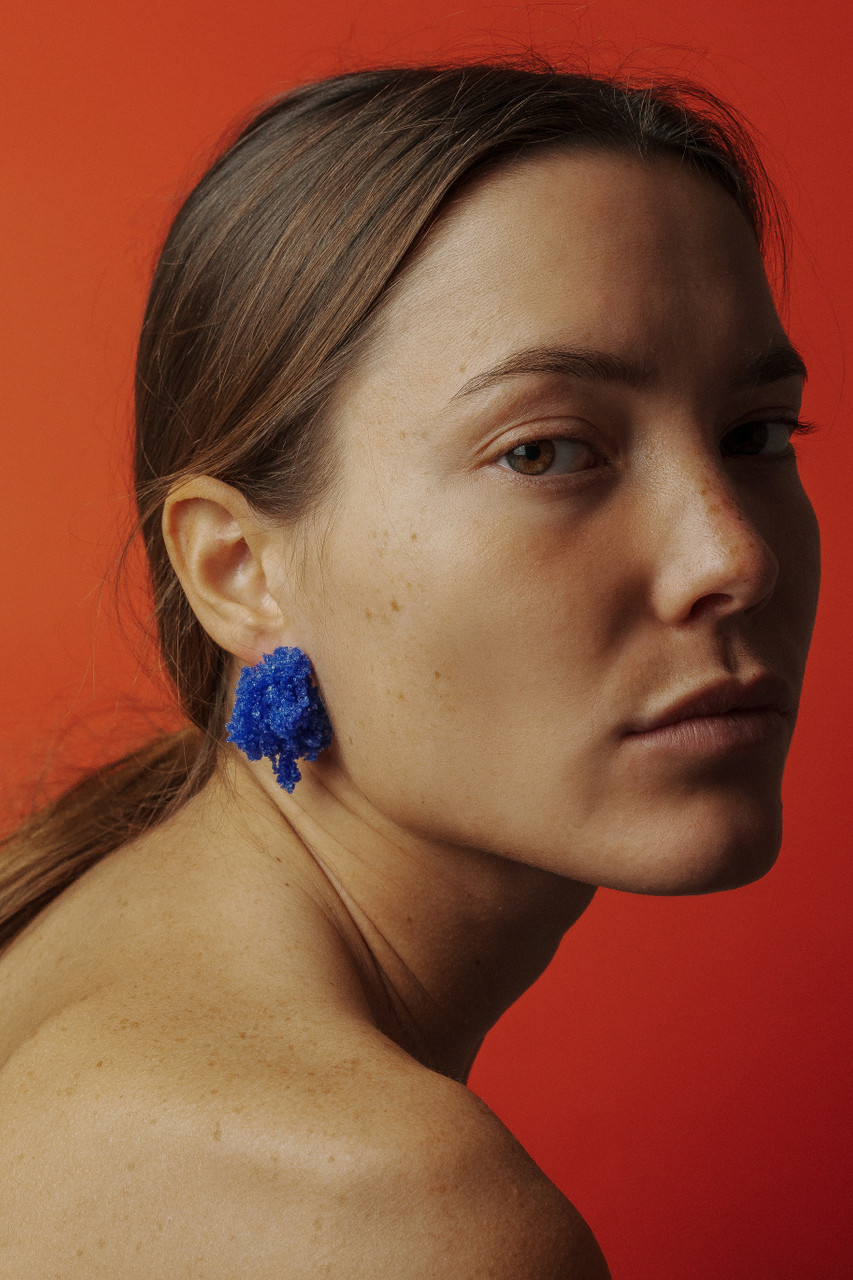 Sugar Earrings Blue Oxide - Carla Movia