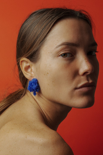 Sugar Earrings Blue Oxide