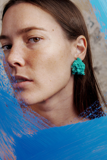 Sugar Earrings Bright Green