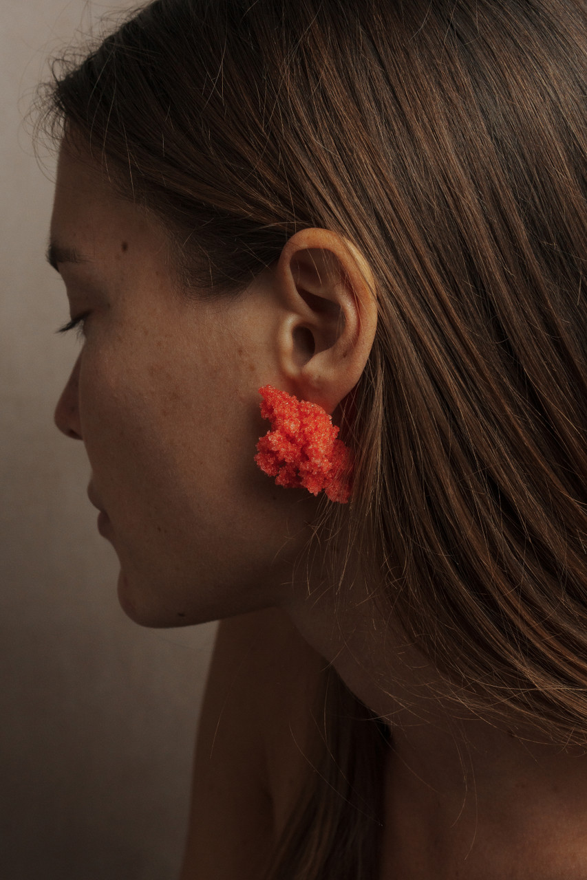 Sugar Earrings Bright Red - Carla Movia