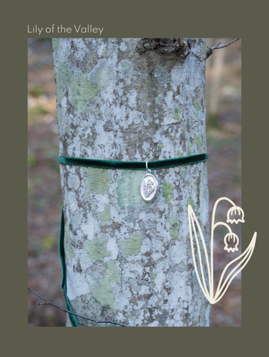 Lily of the Valley Silver Pendant