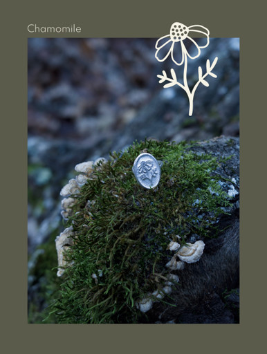 Chamomile Silver Ring
