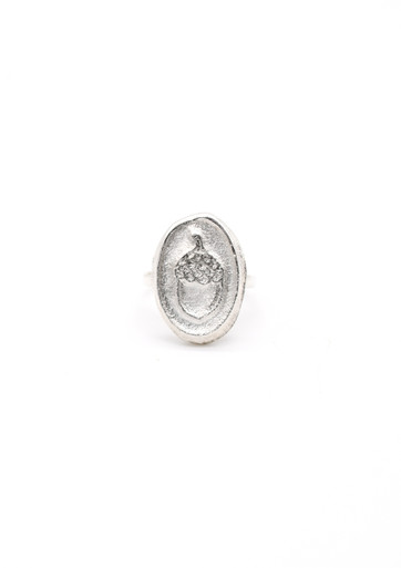 Acorn Silver Ring