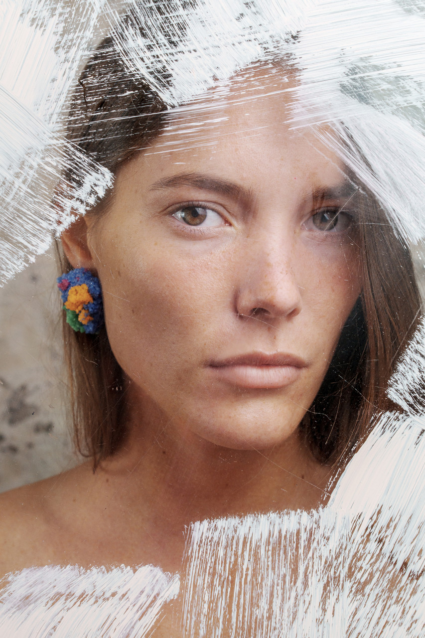 Sugar Earrings Blue Confetti - Carla Movia