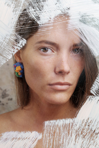 Sugar Earrings Blue Confetti