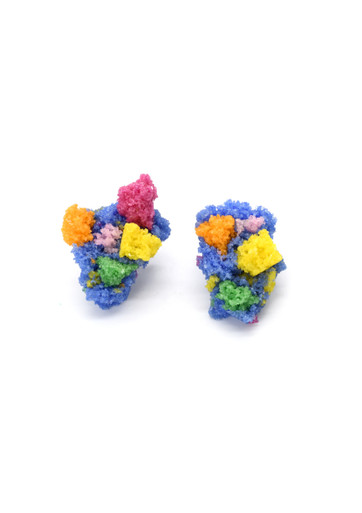 Sugar Earrings Blue Confetti
