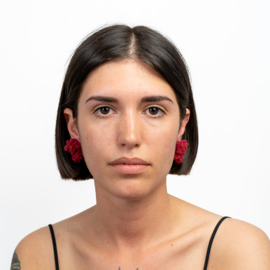 Sugar Earrings Bordeaux