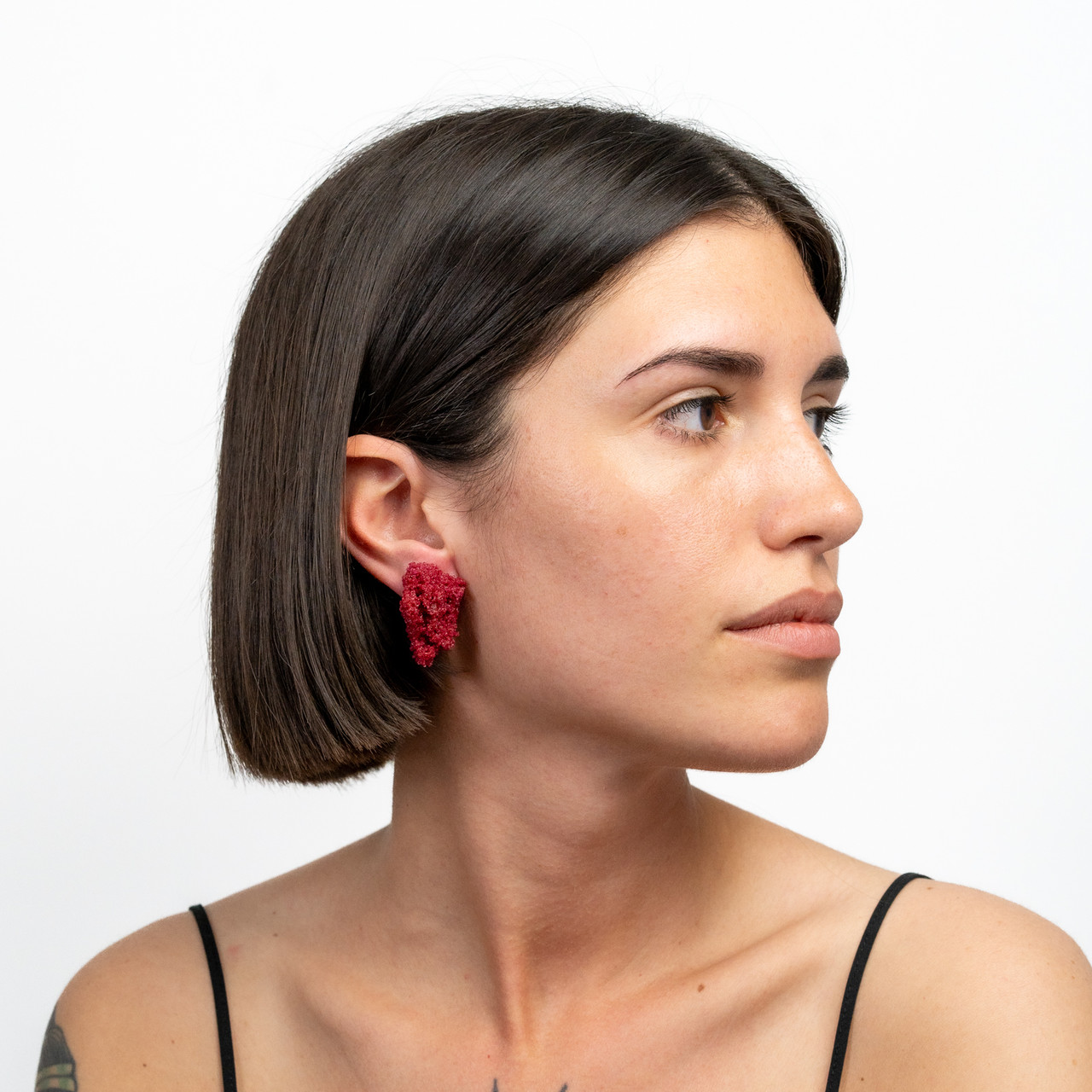 Sugar Earrings Bordeaux - Carla Movia