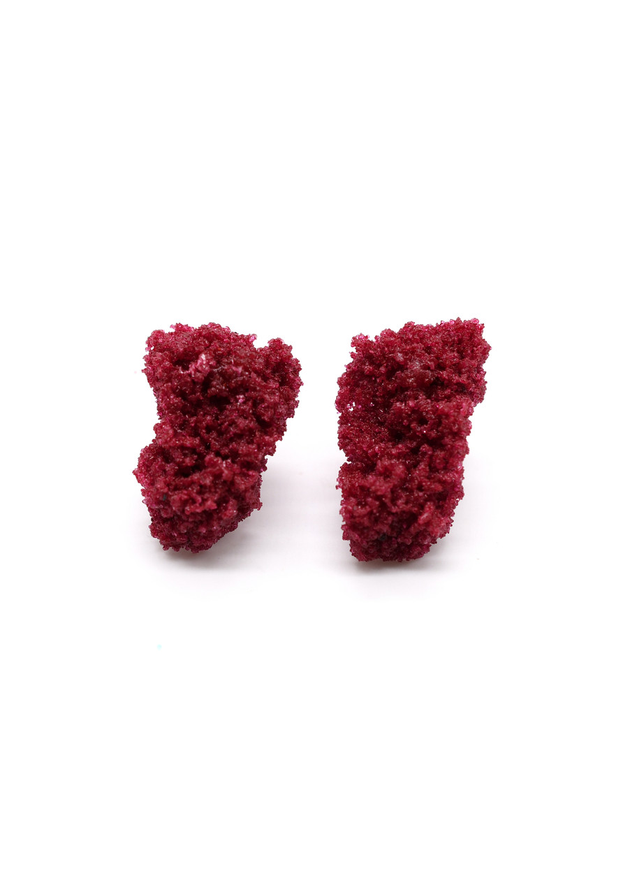 Sugar Earrings Bordeaux - Carla Movia