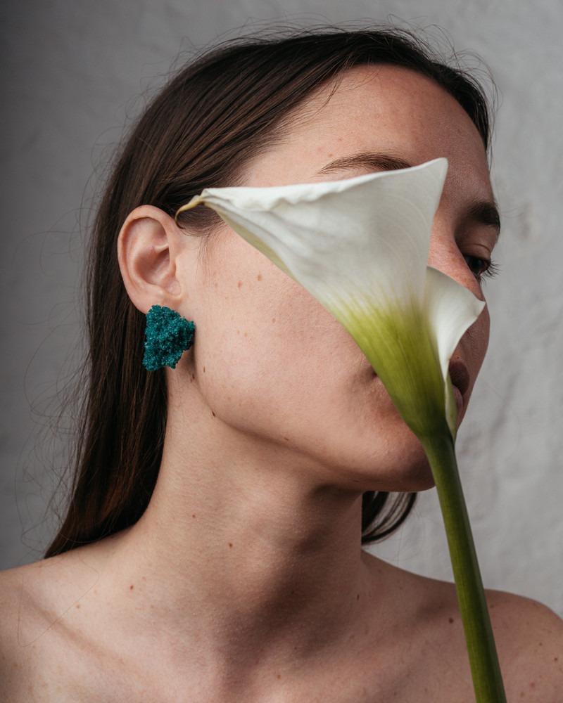 Sugar Earrings Forest Green - Carla Movia