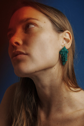 Sugar Earrings Forest Green