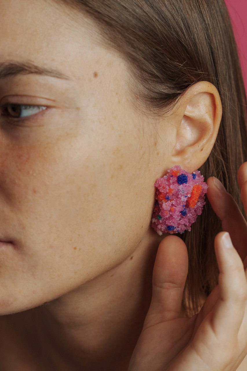 Sugar Earrings Fucsia Confetti - Carla Movia