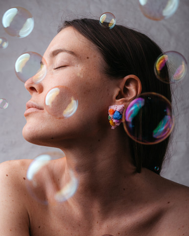 Sugar Earrings Pink Confetti