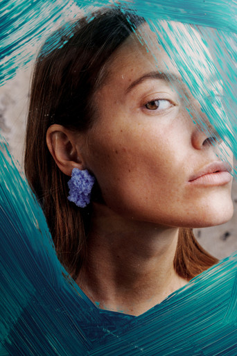 Sugar Earrings Powder Blue