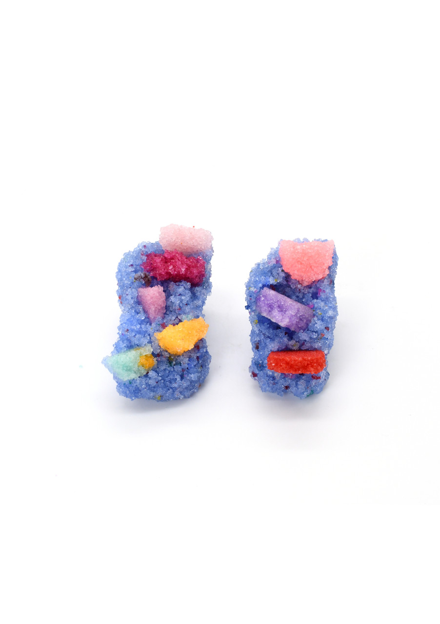 Sugar Earrings Powder Blue Confetti - Carla Movia