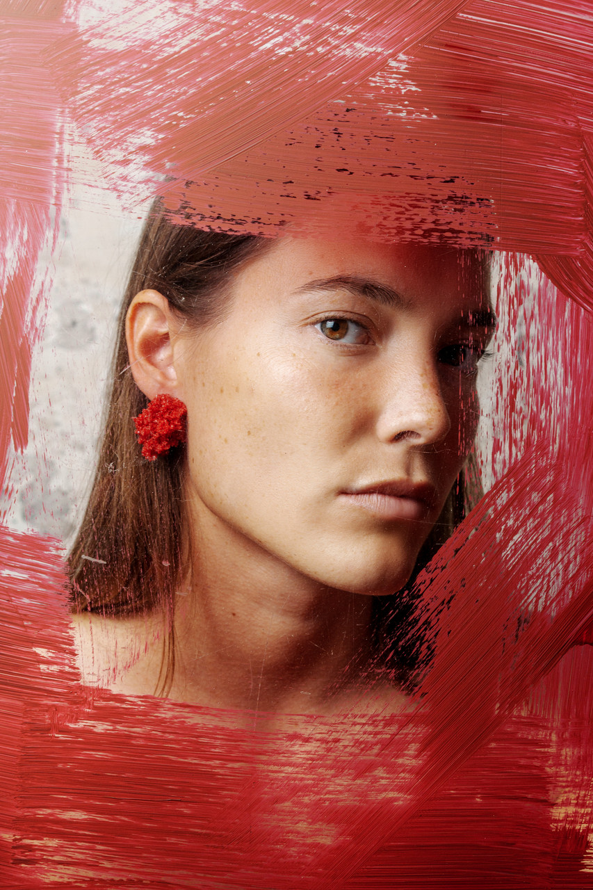 Sugar Earrings Red - Carla Movia